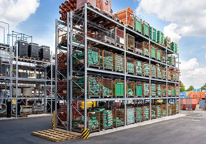 pallet racking, double sided, galvanized