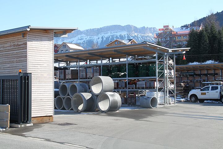 pallet racking with roof