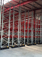 mobile racking pallet rack